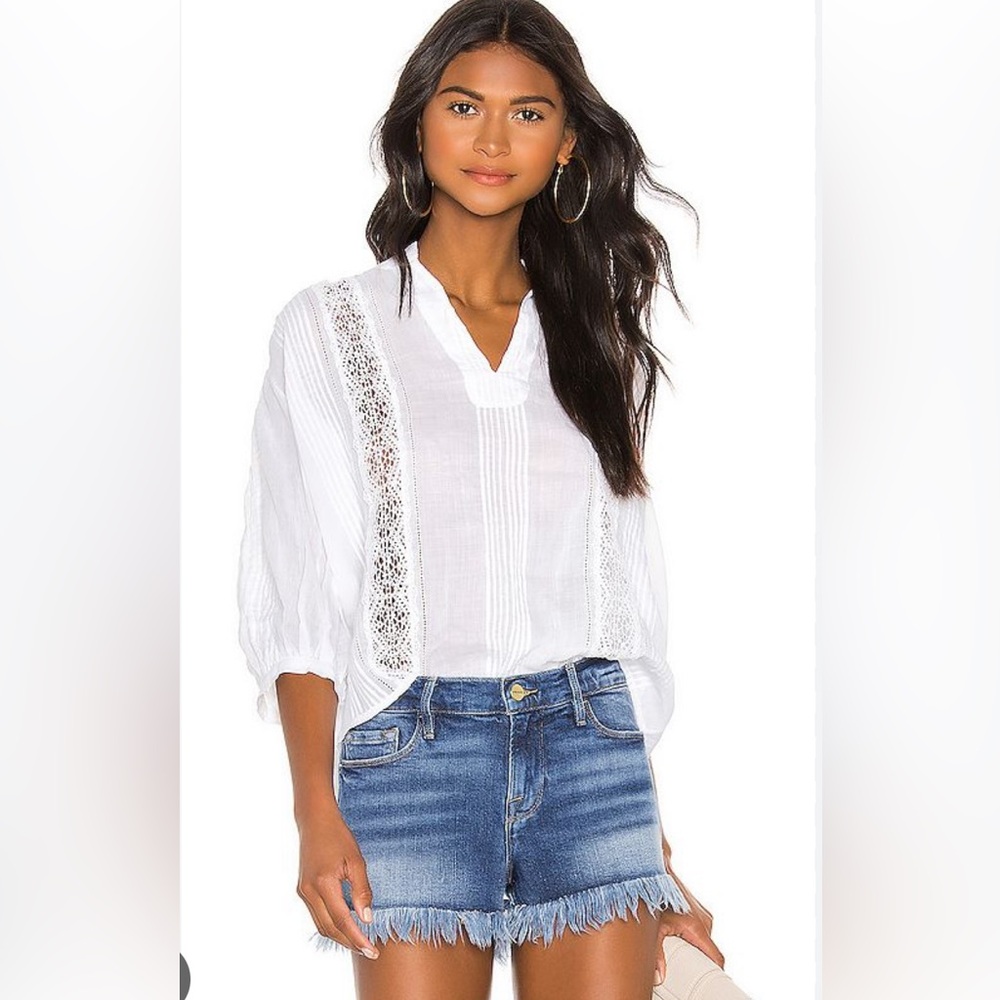 Frame Denim Cali popover in black